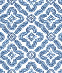 Seabrook Designs Talia Botanical Medallion Cottage Blue Wallpaper