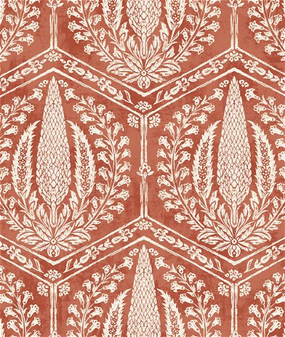 Seabrook Designs Cyrus Harvest Red Terracotta Wallpaper