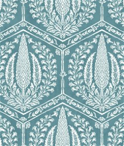Seabrook Designs Cyrus Harvest Mediterranean Blue Wallpaper