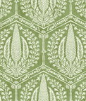 Seabrook Designs Cyrus Harvest Courtyard Green Wallpaper