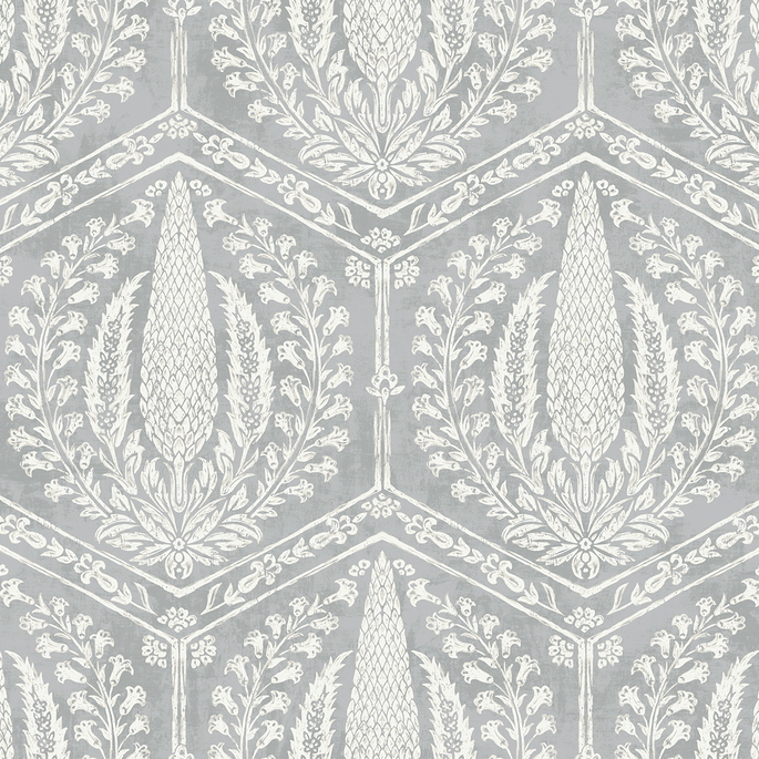 Seabrook Designs Cyrus Harvest Horizon Grey Wallpaper image 1 of 3