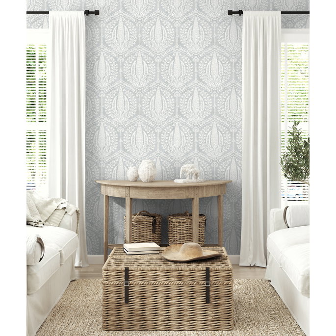 Seabrook Designs Cyrus Harvest Horizon Grey Wallpaper image 2 of 3