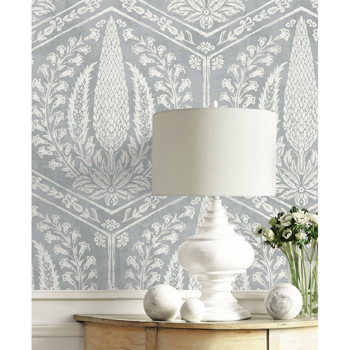 Seabrook Designs Cyrus Harvest Horizon Grey Wallpaper image 3 of 3