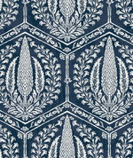Seabrook Designs Cyrus Harvest Rich Navy Wallpaper