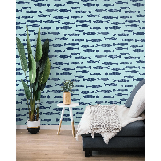 Seabrook Designs Bay Fish Bahama Wallpaper image 3 of 3