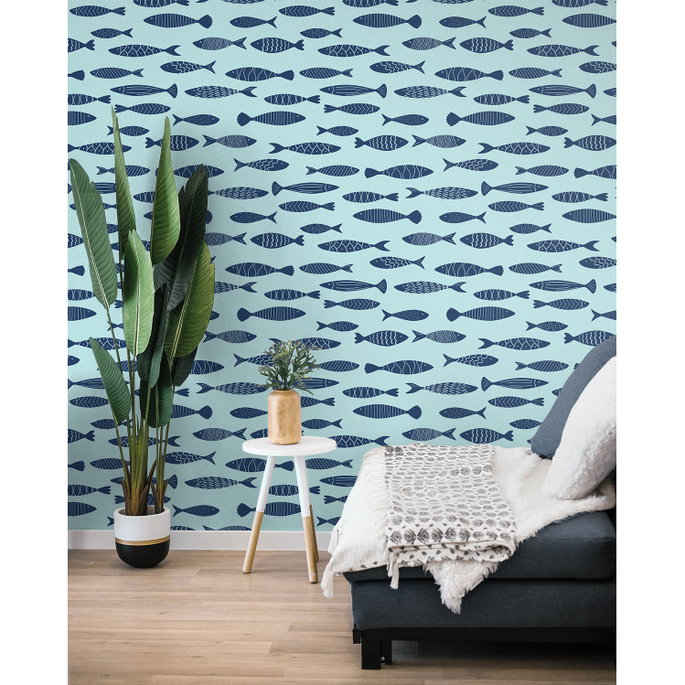 Seabrook Designs Bay Fish Bahama Wallpaper image 3 of 3