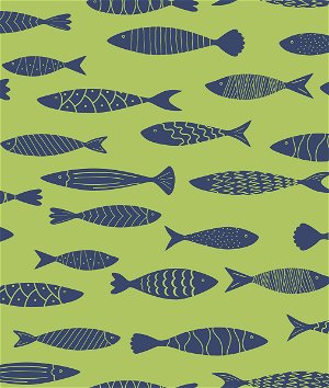 Seabrook Designs Bay Fish Buckingham Green Wallpaper