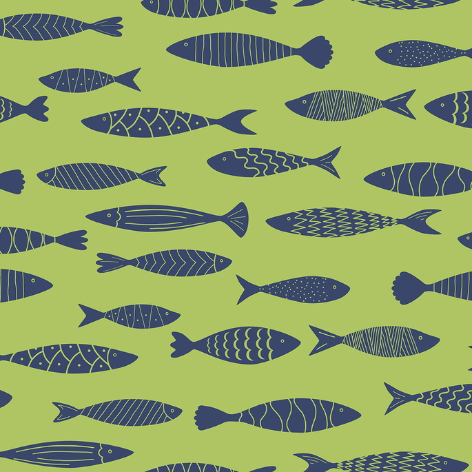 Seabrook Designs Bay Fish Buckingham Green Wallpaper image 1 of 3