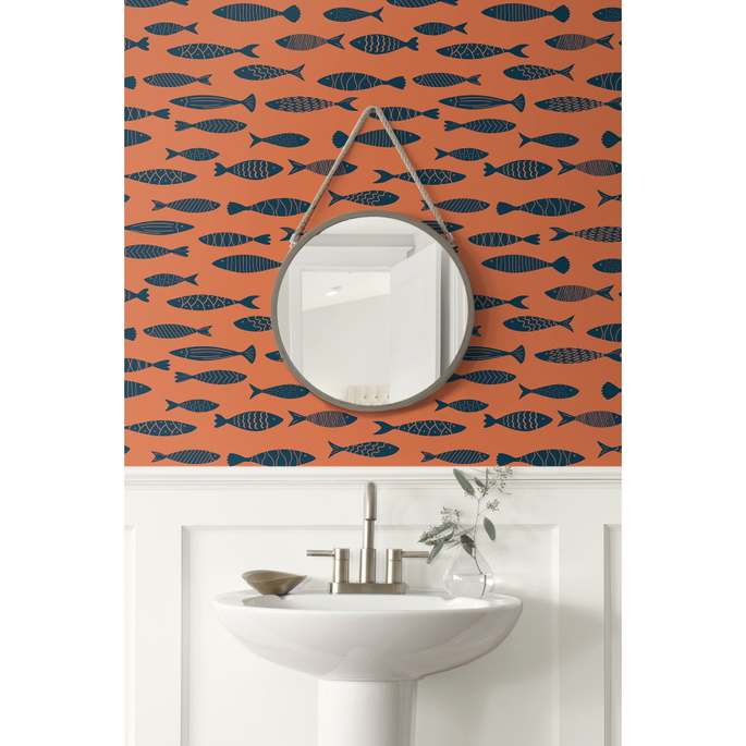 Seabrook Designs Bay Fish Coral Reef Wallpaper image 2 of 3