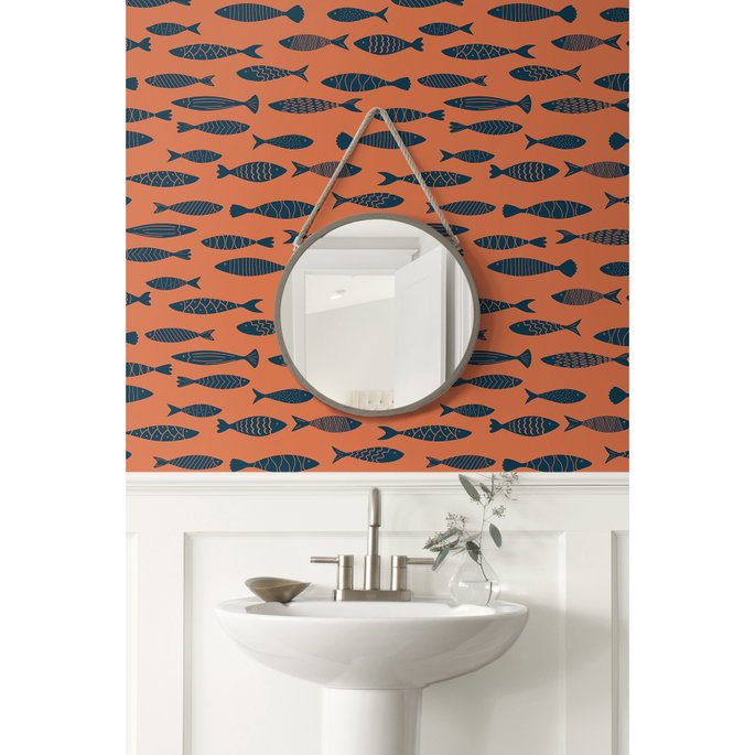 Seabrook Designs Bay Fish Coral Reef Wallpaper image 2 of 3