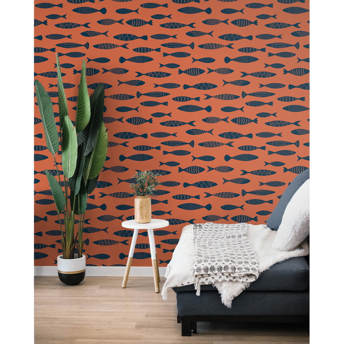 Seabrook Designs Bay Fish Coral Reef Wallpaper image 3 of 3