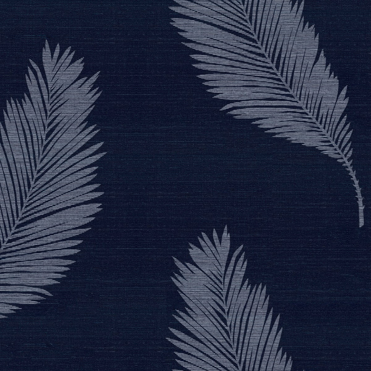 Seabrook Designs Tossed Palm Sisal Grasscloth Midnight Blue Wallpaper ...