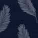 Seabrook Designs Tossed Palm Sisal Grasscloth Midnight Blue Wallpaper