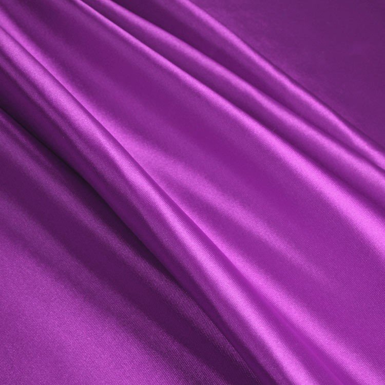 Barney Purple Stretch Charmeuse Fabric