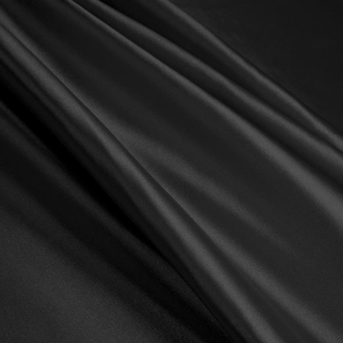 Black Stretch Charmeuse Fabric image 1 of 1