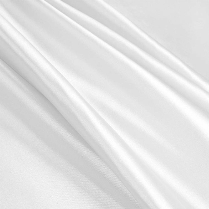 White Stretch Charmeuse Fabric