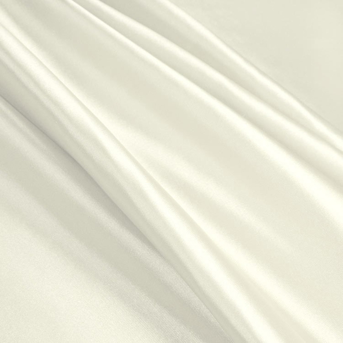 Ivory Stretch Charmeuse Fabric image 1 of 1
