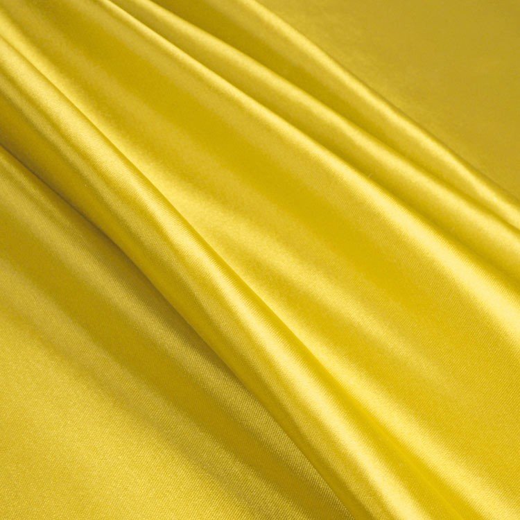 Yellow Stretch Charmeuse Fabric - by the Yard