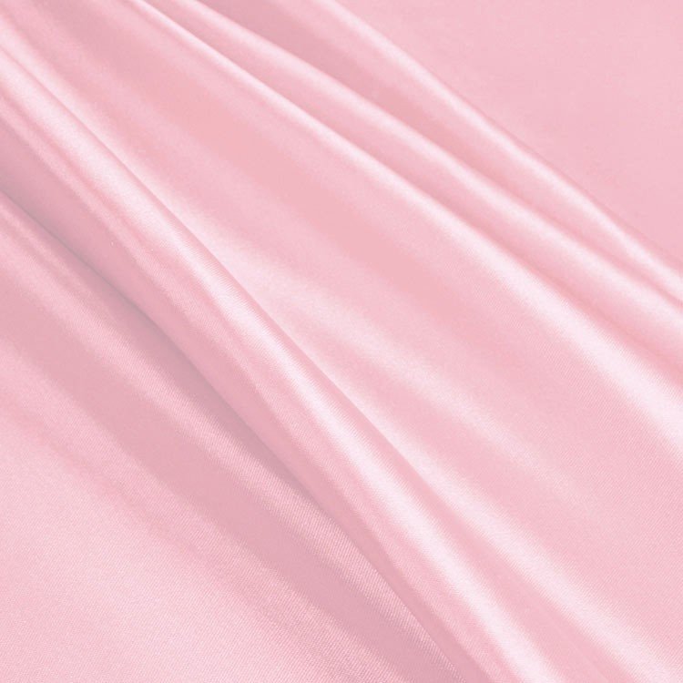 Pink Stretch Charmeuse Fabric - by the Yard