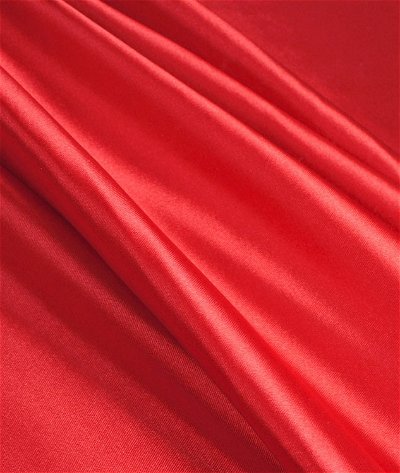 Red Stretch Charmeuse Fabric