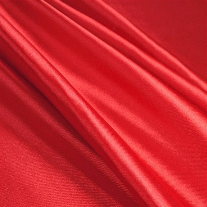 Red Stretch Charmeuse Fabric