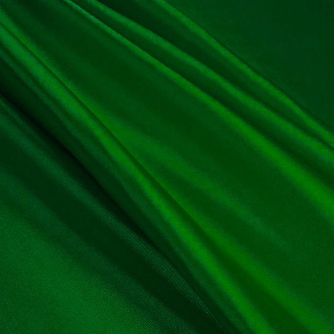Hunter Green Stretch Charmeuse Fabric image 1 of 1