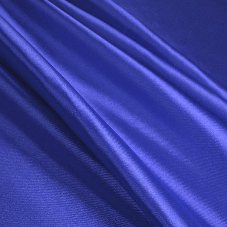 Royal Blue Stretch Charmeuse Fabric - by the Yard