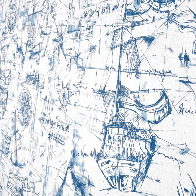 Premier Prints Schooner Nautical Canvas Fabric image 5 of 5