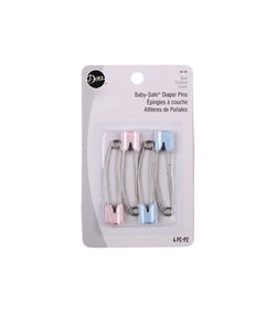 Dritz Baby-Safe Diaper Pins Blue/Pink