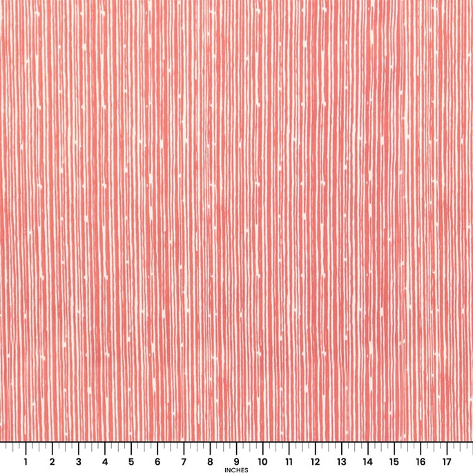 Premier Prints Scribble Coral/White Fabric image 2 of 2