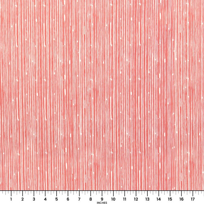Premier Prints Scribble Coral/White Fabric image 2 of 2