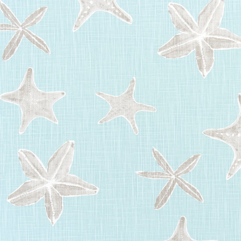 Premier Prints Sea Life Blue Haze Slub Canvas Fabric