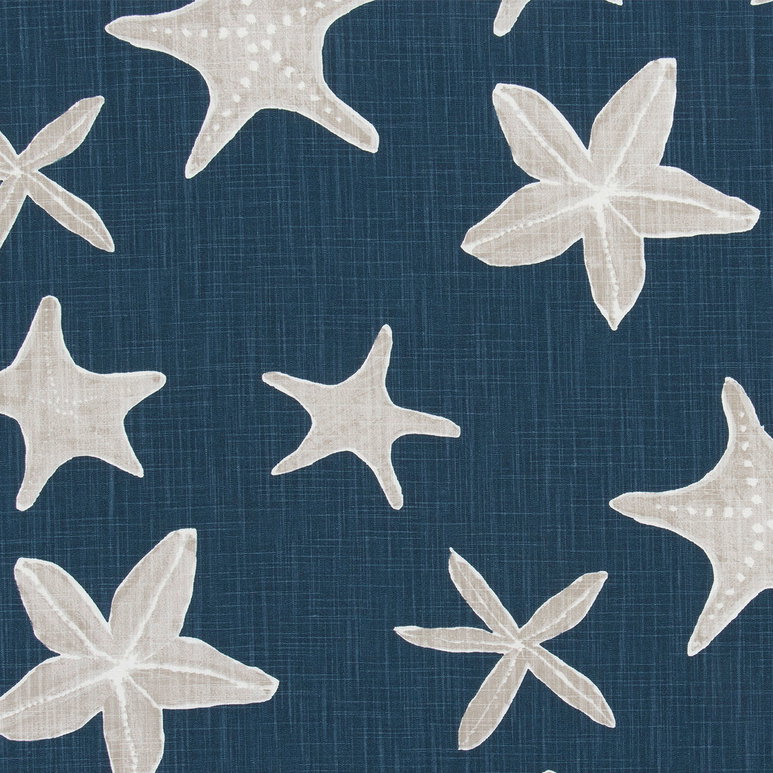 Premier Prints Sea Life Italian Denim Slub Canvas Fabric