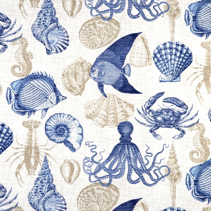 Richloom Outdoor Sea Life Marine Fabric image 1 of 4