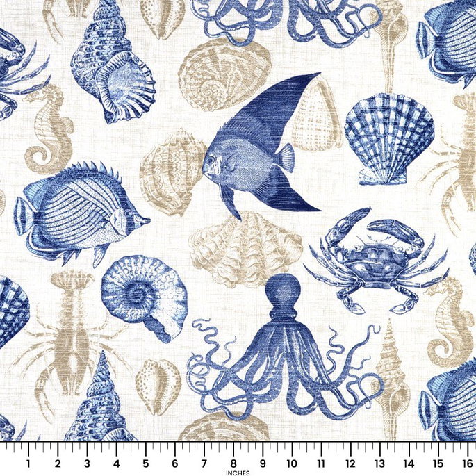 Richloom Outdoor Sea Life Marine Fabric image 4 of 4