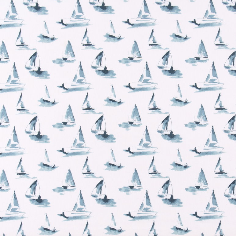 Premier Prints Sea View Weathered Blue Canvas Fabric