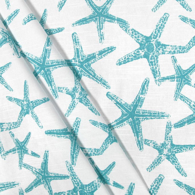 Premier Prints Sea Friends Coastal Blue Slub Fabric image 3 of 5