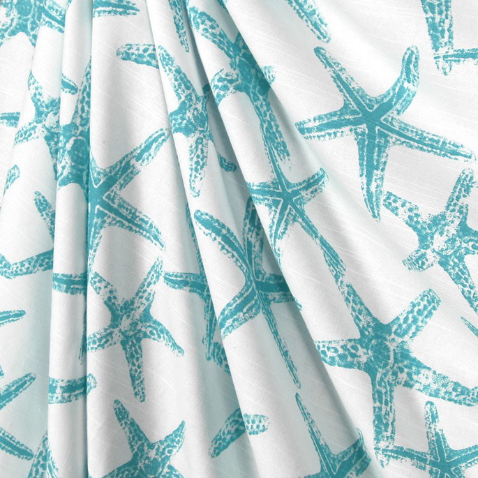 Premier Prints Sea Friends Coastal Blue Slub Fabric image 4 of 5