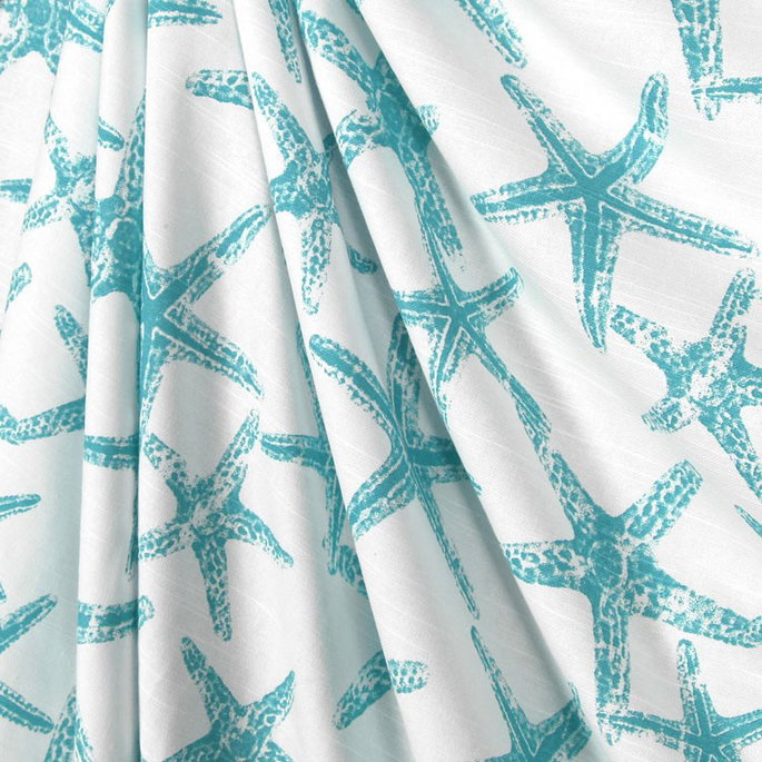 Premier Prints Sea Friends Coastal Blue Slub Fabric image 4 of 5