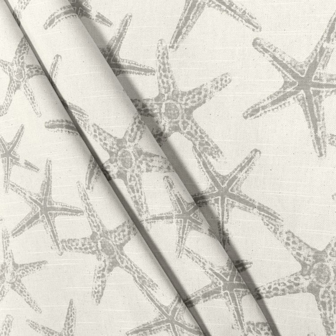Premier Prints Sea Friends Coastal Gray Natural Slub Fabric image 3 of 5