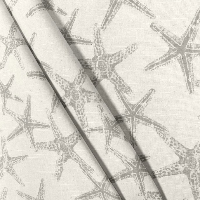 Premier Prints Sea Friends Coastal Gray Natural Slub Fabric image 3 of 5