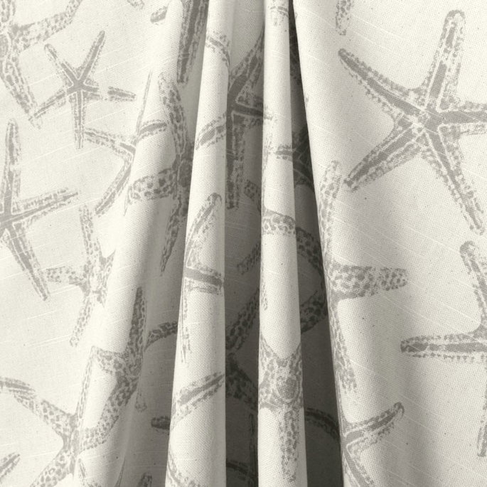 Premier Prints Sea Friends Coastal Gray Natural Slub Fabric image 4 of 5