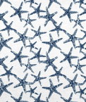 Premier Prints Sea Friends Premier Navy Slub Fabric
