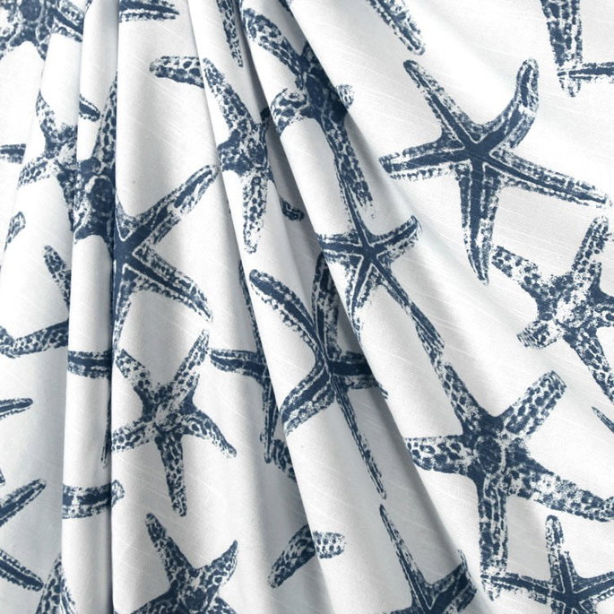 Premier Prints Sea Friends Premier Navy Slub Fabric image 3 of 4