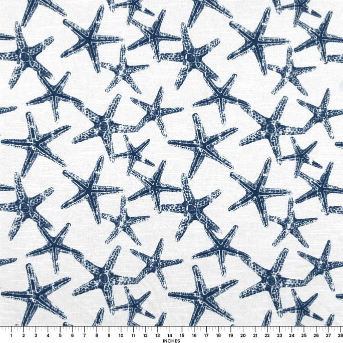 Premier Prints Sea Friends Premier Navy Slub Fabric image 4 of 4