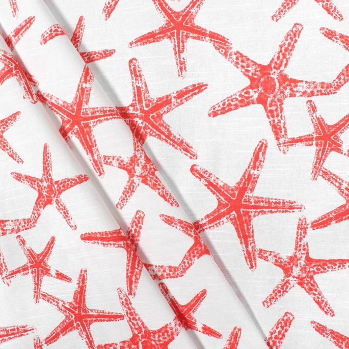 Premier Prints Sea Friends Salmon Slub Fabric image 3 of 5