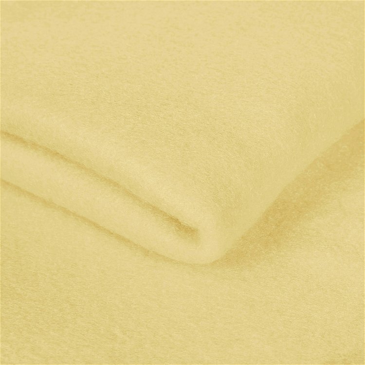 Light Yellow Fleece Fabric