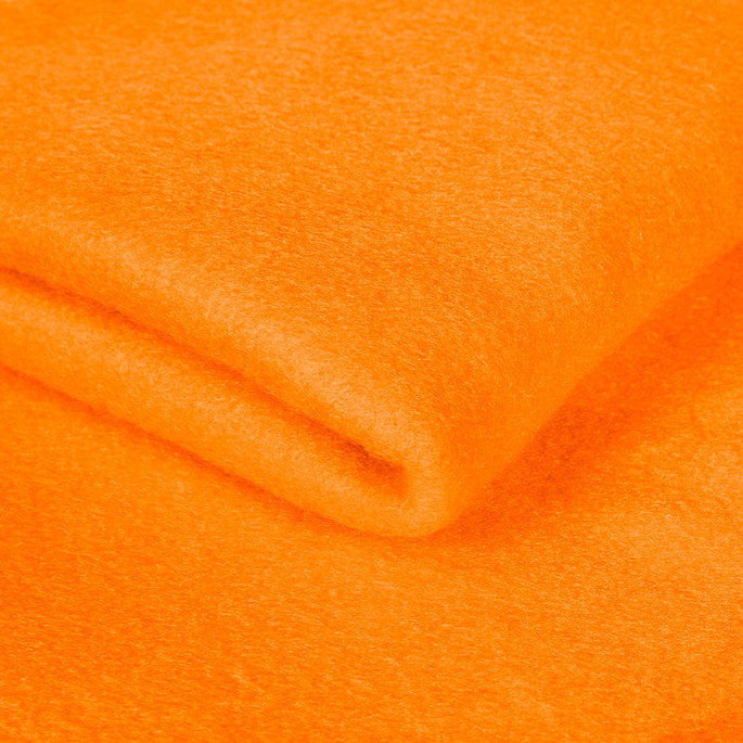 Bright Orange Polar Fleece Fabric image 2 of 2