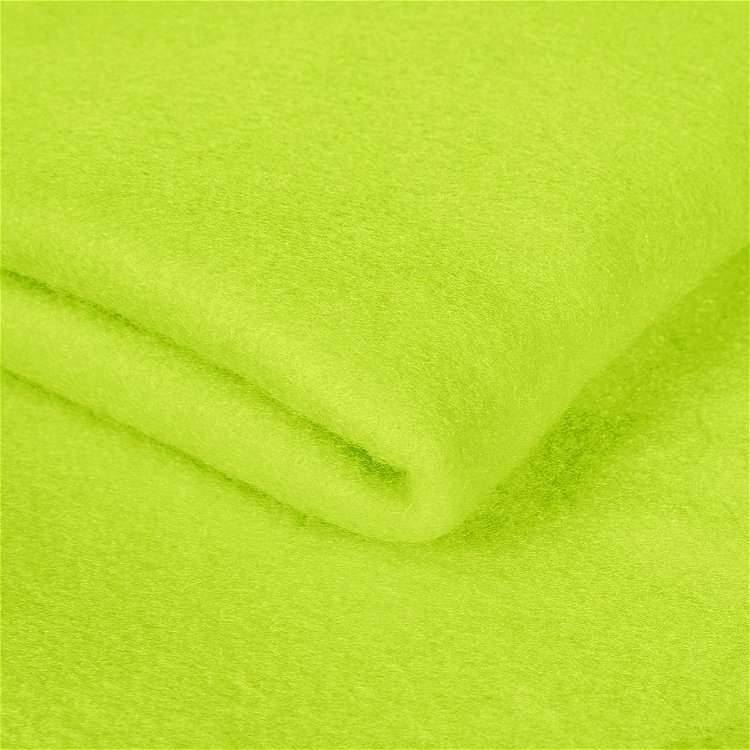 Lime Green Fleece Fabric