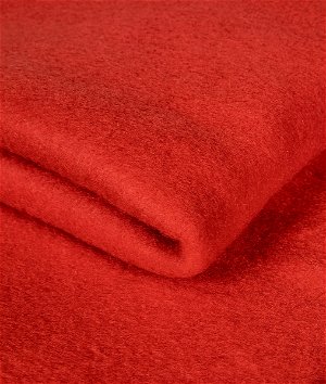 红色的羊毛织物